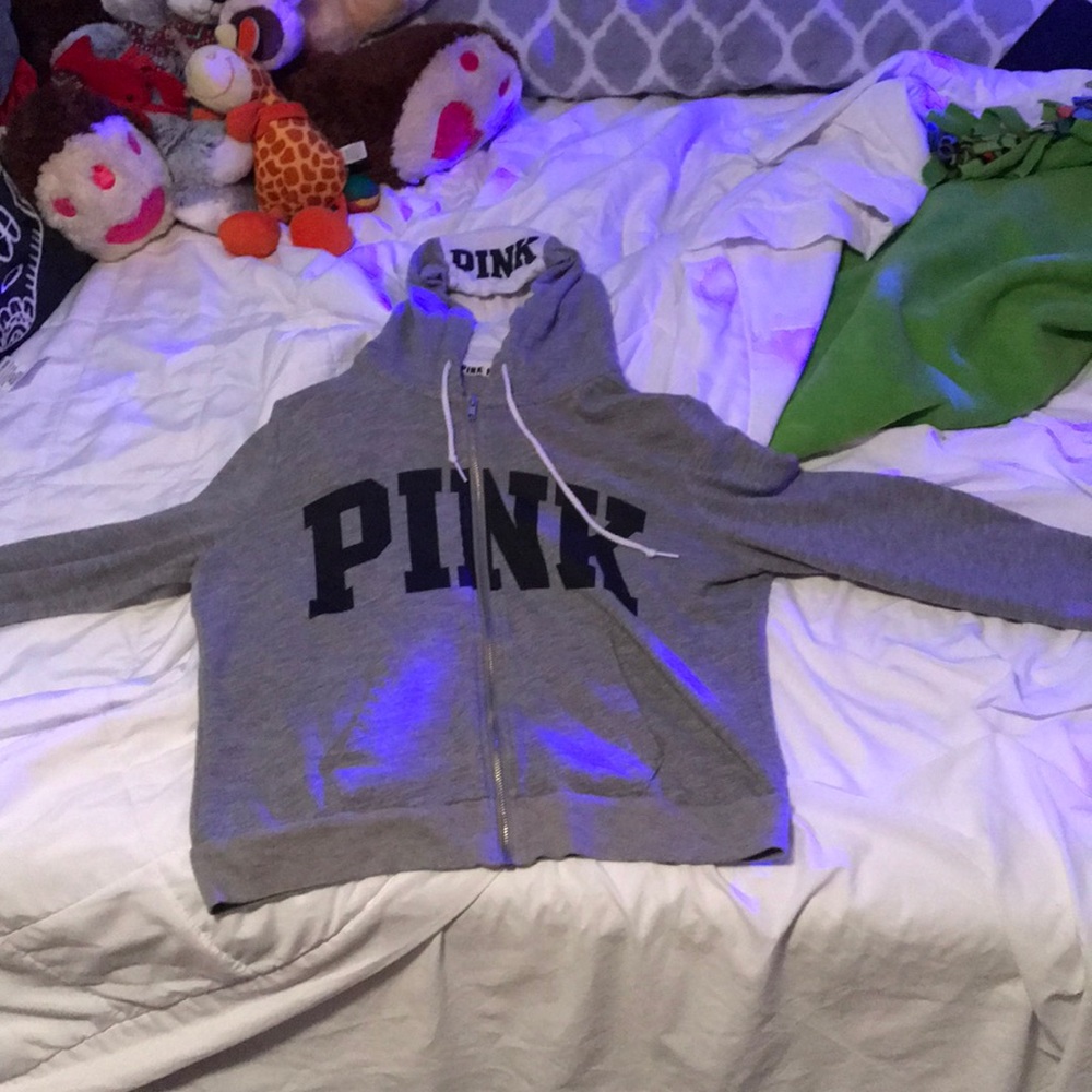 Pink zip up jacket